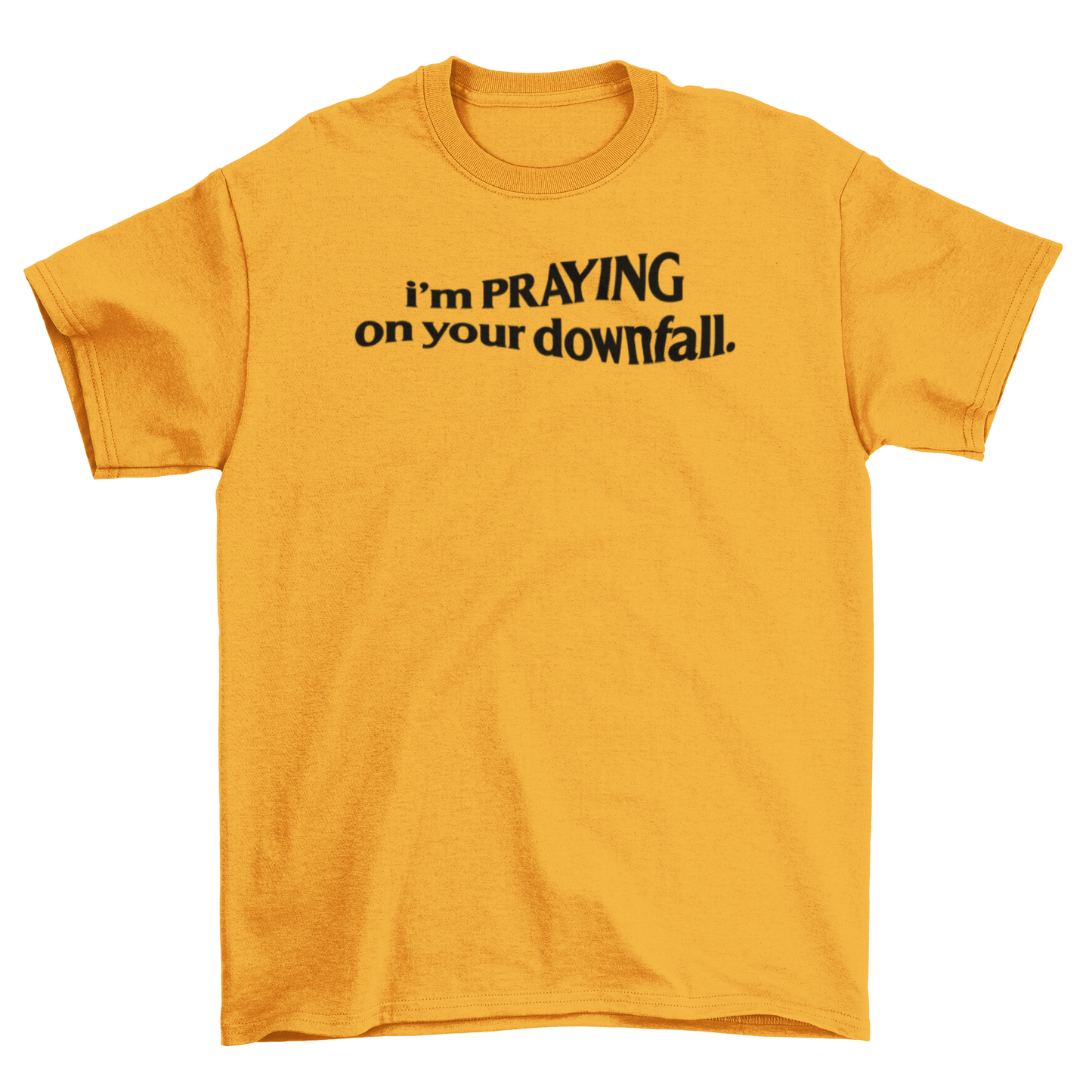 i'm praying on your downfall