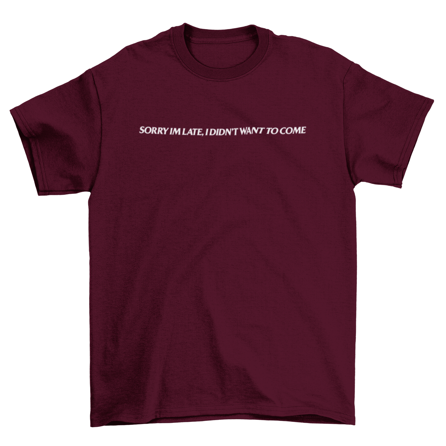 sorry im late, i didn't want to come